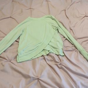 Athleta Girl Cozy Cross Your Fingers Sweatshirt